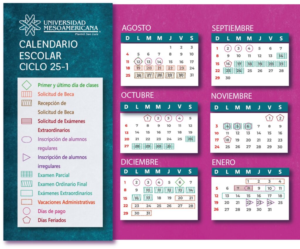 Calendario ciclo 25-1